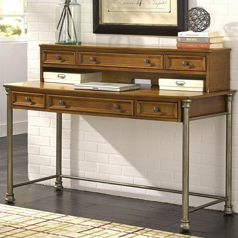 Home Styles Orleans Executive Desk And Hutch In Vintage Caramel