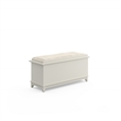 Homestyles Arts & Crafts Wood Storage Bench in Off White