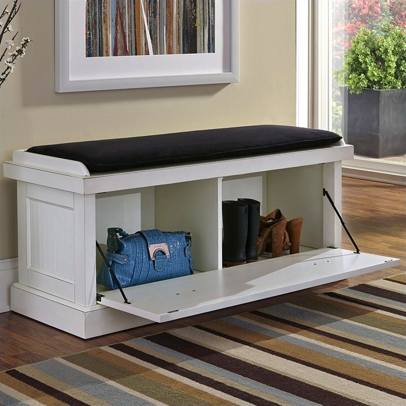 Upholstered Bench In White 5022 26