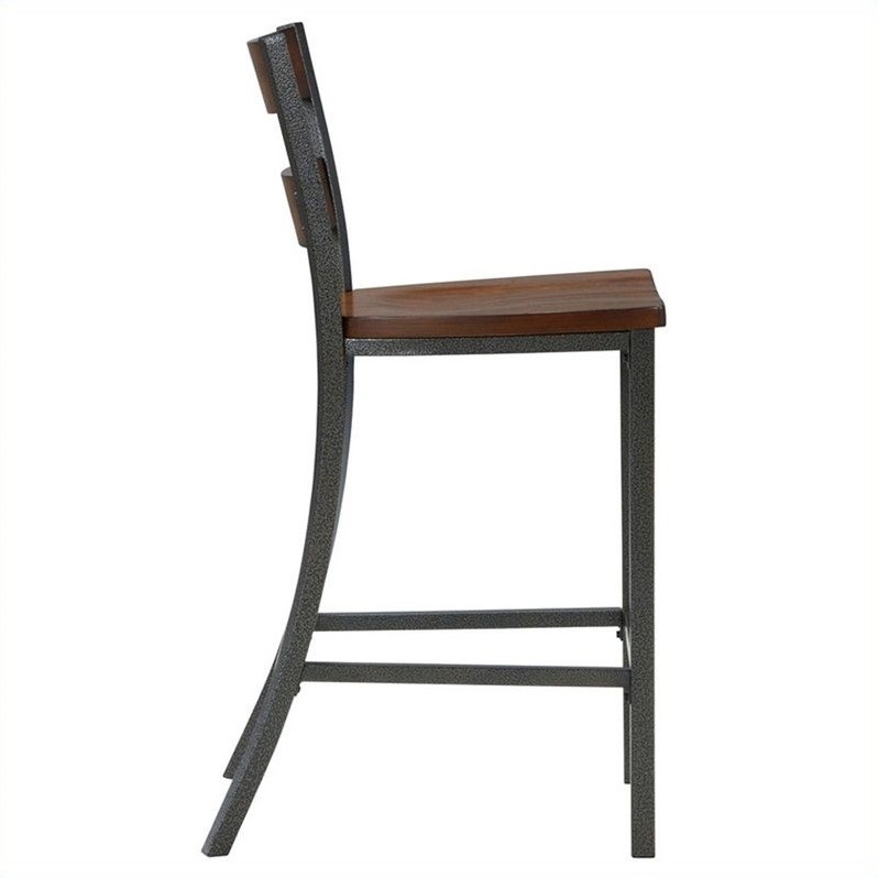 Home Styles Cabin Creek 30 Bar Stool In Multi Step Chestnut 5411 88