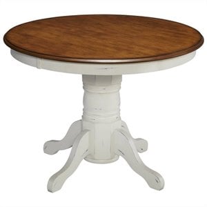 homestyles french countryside wood dining table in off white