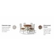 Homestyles French Countryside Wood 5 Piece Dining Set in Off White