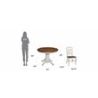 Homestyles French Countryside Wood 5 Piece Dining Set in Off White