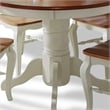Homestyles French Countryside Wood 5 Piece Dining Set in Off White
