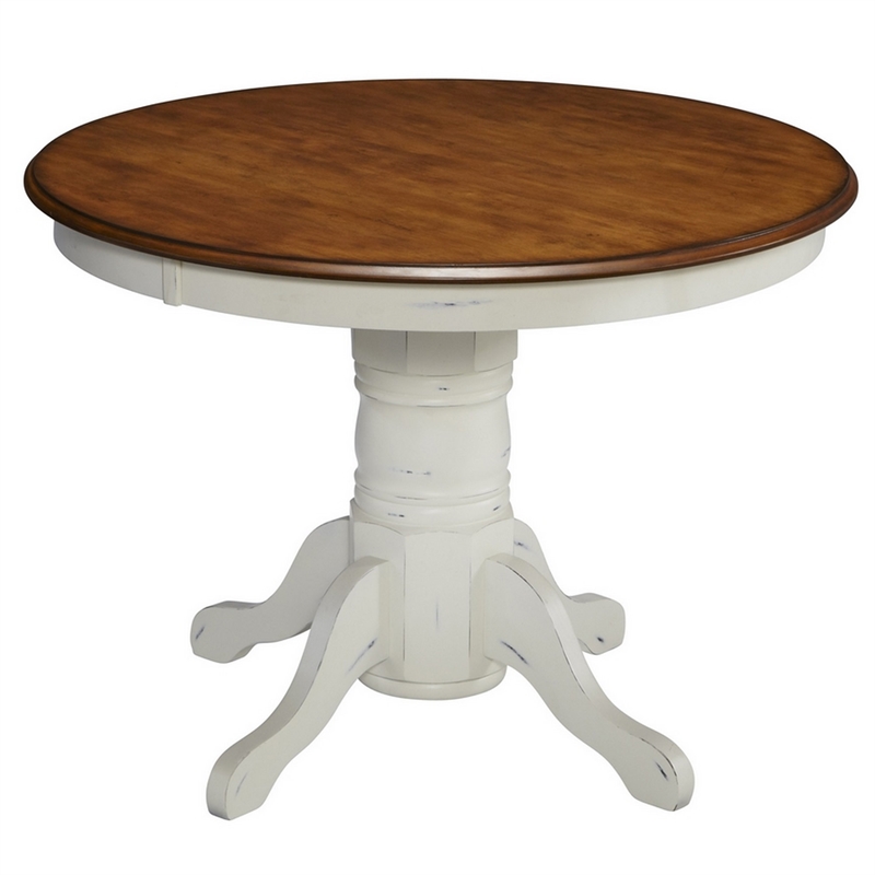 Homestyles French Countryside Wood 5 Piece Dining Set in Off White