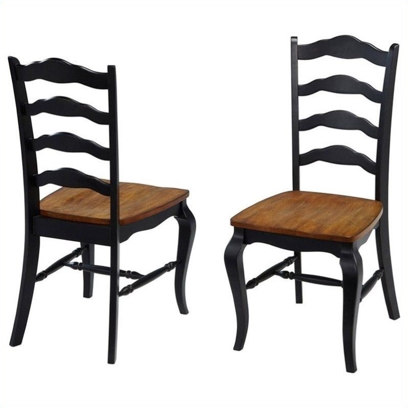Home Styles The French Countryside Oak And Rubbed Black Dining