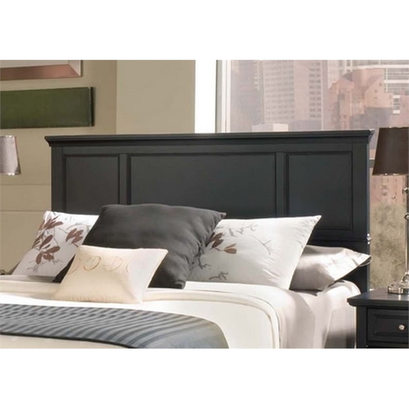 Homestyles Bedford Wood King Headboard in Black Cymax Business