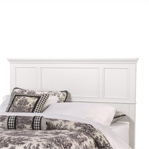 Homestyles Naples Wood King Headboard in Off White