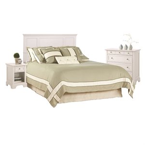 homestyles naples king headboard bedroom set in white