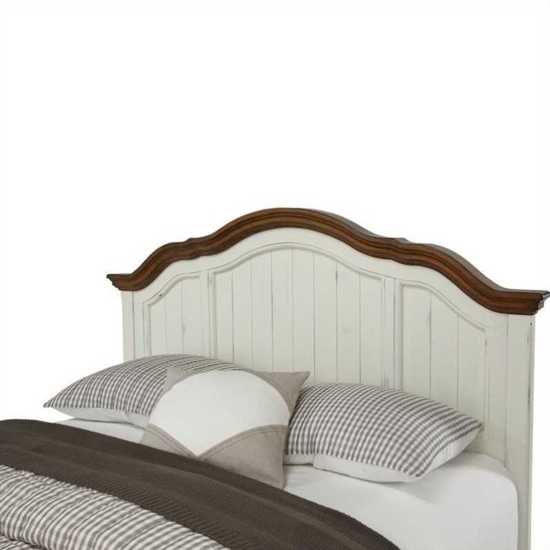 Headboard in Oak and Rubbed White 5518X01