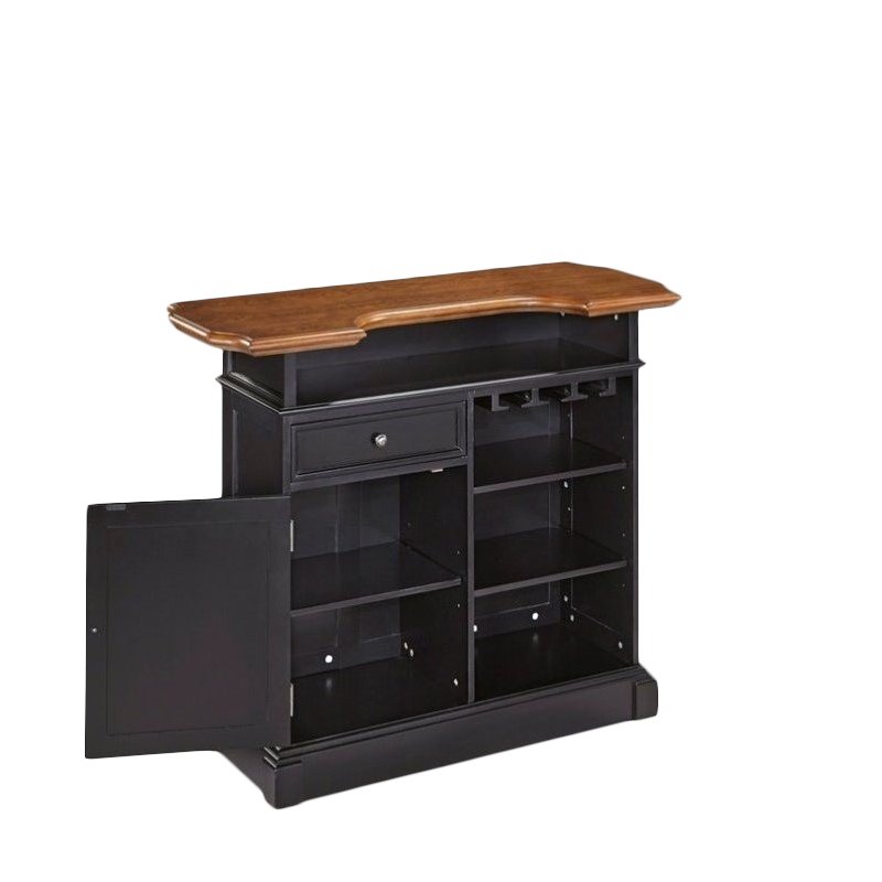 Home Styles Americana Home Bar in Black Oak 500399