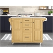 Homestyles Create-a-Cart Wood Rolling Kitchen Cart in Brown