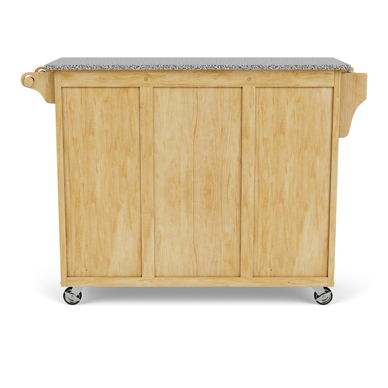Homestyles Create-a-Cart Wood Rolling Kitchen Cart in Brown