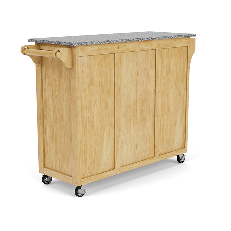 Homestyles Create-a-Cart Wood Rolling Kitchen Cart in Brown