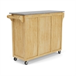 Homestyles Create-a-Cart Wood Rolling Kitchen Cart in Brown