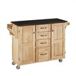 Homestyles Create-a-Cart Wood Kitchen Cart in Brown
