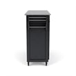 Homestyles Create-a-Cart Wood Rolling Kitchen Cart in Black