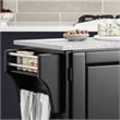 Homestyles Create-a-Cart Wood Rolling Kitchen Cart in Black