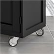 Homestyles Create-a-Cart Wood Rolling Kitchen Cart in Black