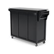 Homestyles Create-a-Cart Wood Rolling Kitchen Cart in Black
