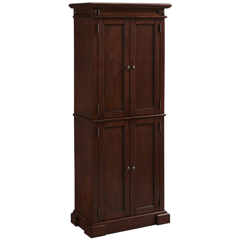 Homestyles Americana Wood Pantry in Brown | Cymax Business