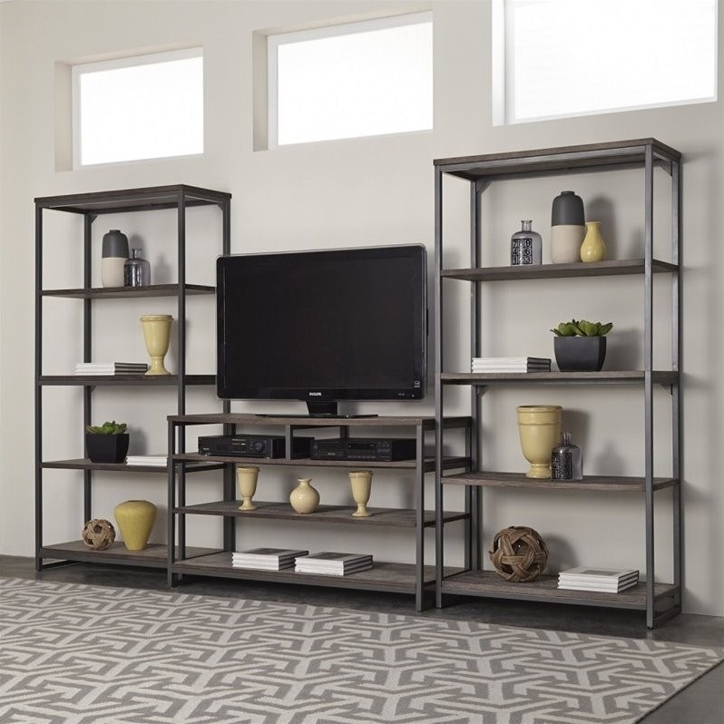 3 Piece Entertainment Center in Gray 505334