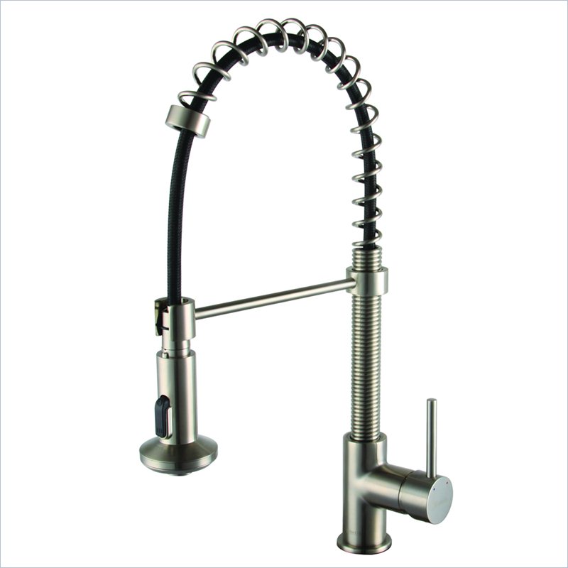 Yosemite 1-Handle Pull-Down Kitchen Faucet in Brushed Nickel