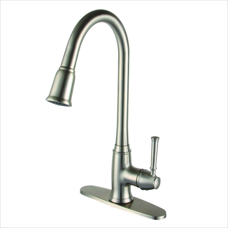 Yosemite 1-Handle Kitchen Faucet in Brushed Nickel