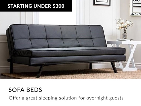 Sofa Beds: offer a great sleeping solution for overnight guests
