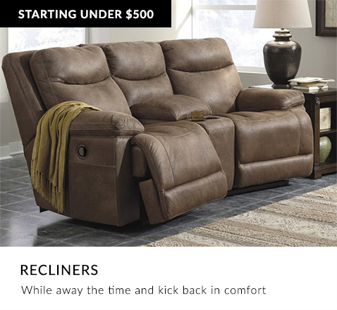 Recliners: While away the time and kick back in comfort.