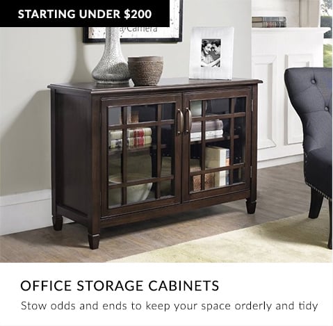 Office Storage Cabinets: Stow odds and ends to keep your space orderly and tidy