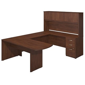 BBF Series C Elite 72W x 30D U Shape Office Set in Hansen Cherry