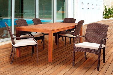 wood patio furniture