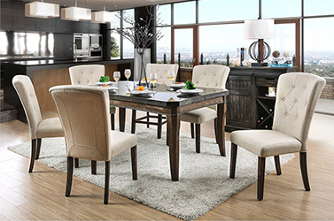 kitchen and dining