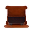 Linon Woodbury Wood Bed Steps with Storage in Brown