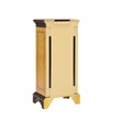 Linon Masterpiece Hand Painted Jewelry Armoire in Antique Parchment Yellow Wood