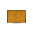 Linon Masterpiece Hand Painted Jewelry Armoire in Antique Parchment Yellow Wood