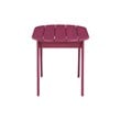 Linon Adirondack Sturdy Solid Acacia Wood Outdoor Coffee Table in Red Stain