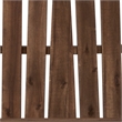 Linon Adirondack Solid Acacia Wood Outdoor Double Bench in Acorn Brown Stain