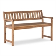 Linon Catalan Sturdy Acacia Solid Wood Outdoor Bench in Acorn Brown Stain
