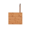 Linon Bracken Sturdy Solid Bamboo Tower with 5 Spacious Shelves in Natural Brown