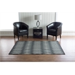 Linon Salonika Diamond Reversible Woven Wool 5'x8' Rug in Gray