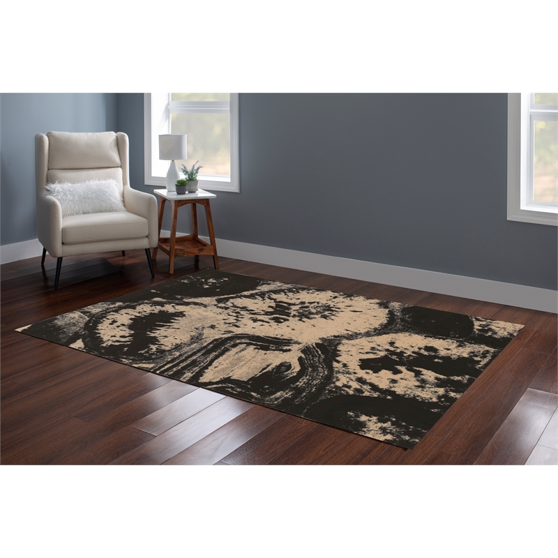 Linon Masters Agate Power Loomed Polypropylene 5'x7'6