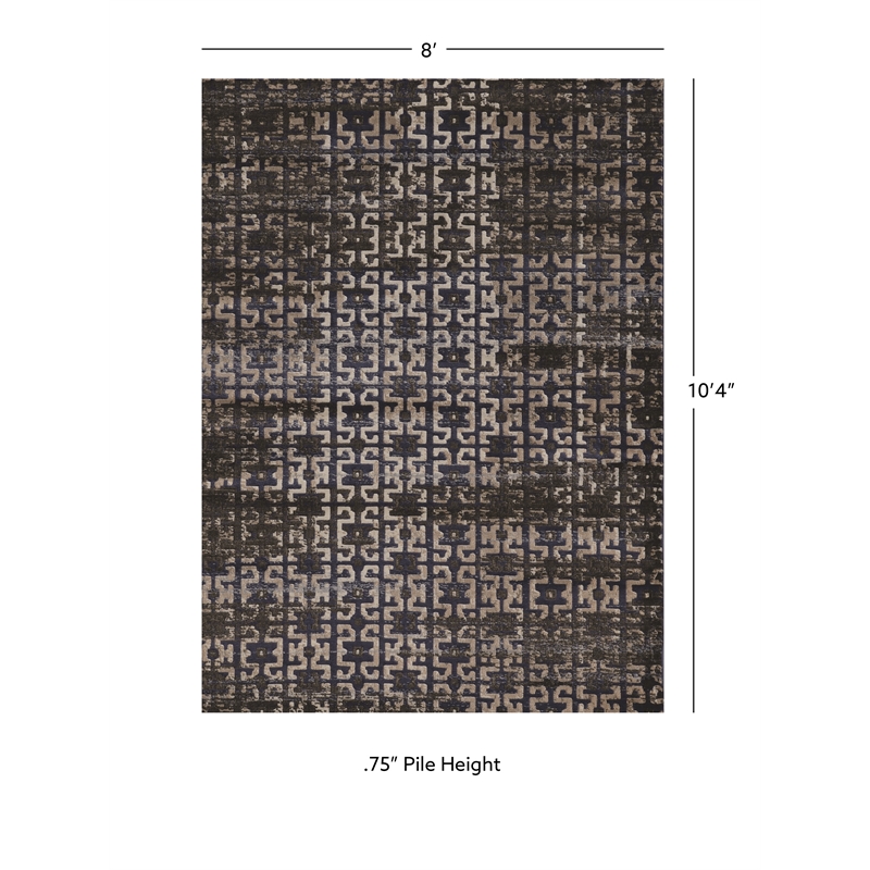 Linon Jewel Maze Machine Made Polypropylene 8'x10'3