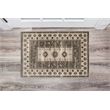 Linon Vintage Buharra Power Loomed Microfiber Polyester 2'x3' Rug in Gray
