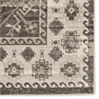 Linon Vintage Buharra Power Loomed Microfiber Polyester 2'x3' Rug in Gray