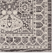 Linon Vintage Hamadan Power Loomed Microfiber Polyester 9'x12' Rug in Gray