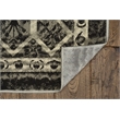 Linon Vintage Hamadan Power Loomed Microfiber Polyester 9'x12' Rug in Gray