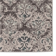 Linon Vintage Clara Power Loomed Microfiber Polyester 2'x10' Rug in Gray