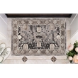 Linon Vintage Zeigler Power Loomed Microfiber Polyester 2'x3' Rug in Gray